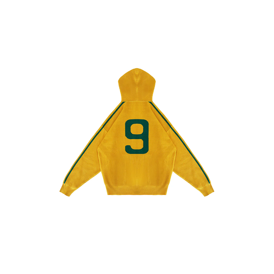 Knitted Brazil Full-Zip Hoodie