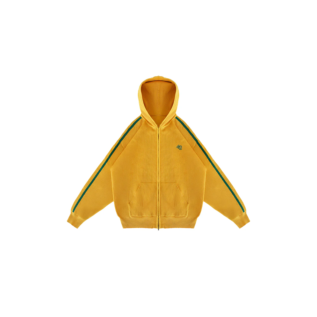 Knitted Brazil Full-Zip Hoodie