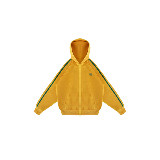 Knitted Brazil Full-Zip Hoodie