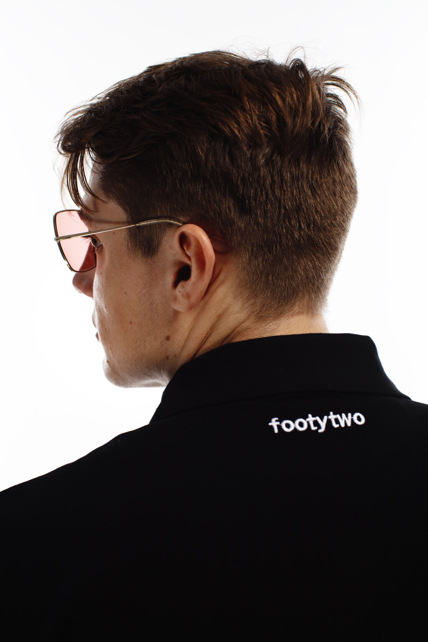 FOOTYTWO Club Polo Black