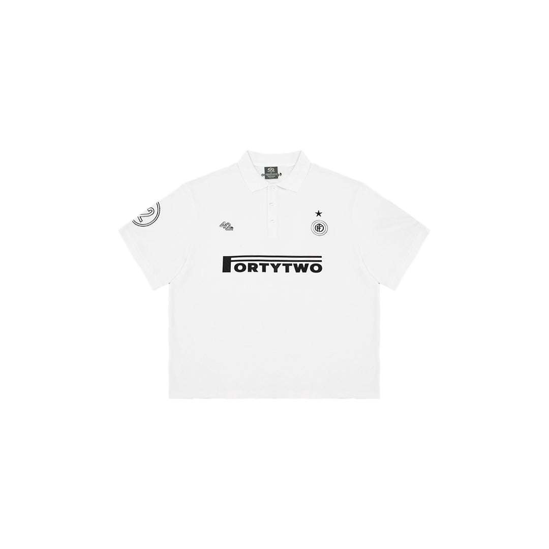 FOOTYTWO Club Polo White