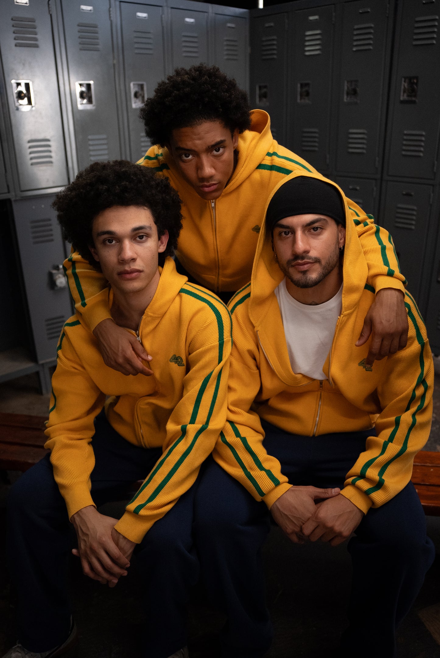 Knitted Brazil Full-Zip Hoodie