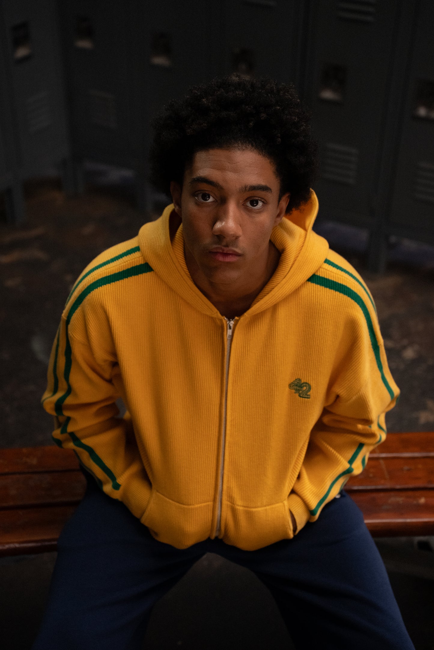 Knitted Brazil Full-Zip Hoodie