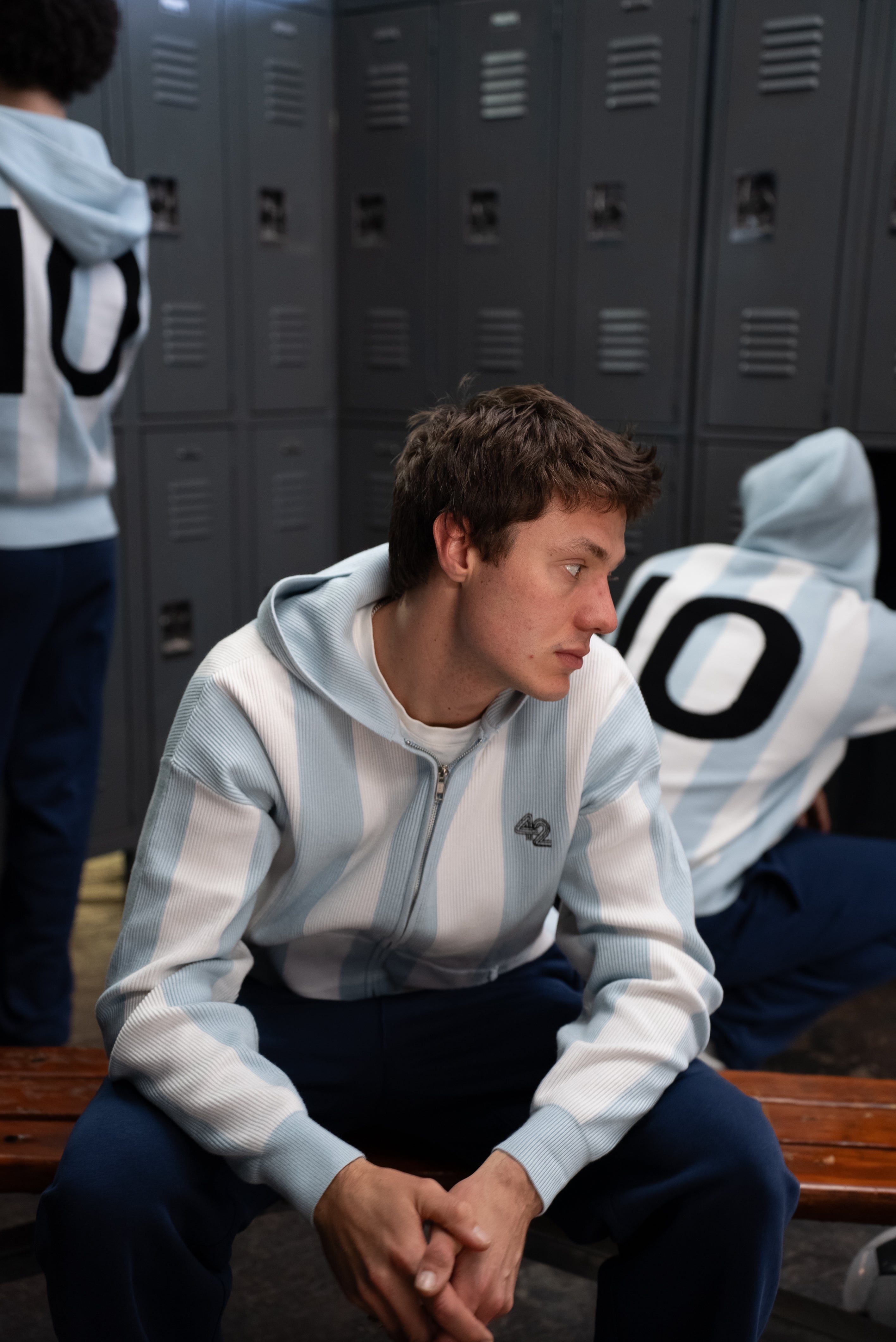 Knitted Argentina Full-Zip Hoodie – FORTYTWO