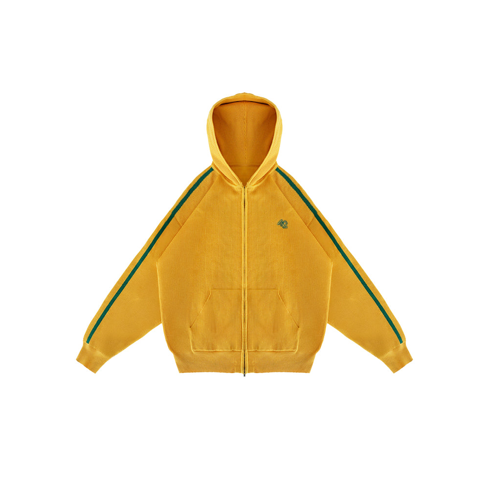 Knitted Brazil Full-Zip Hoodie