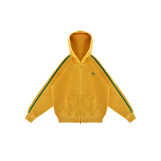 Knitted Brazil Full-Zip Hoodie